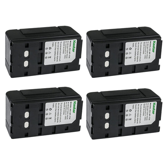 Kastar 4-Pack NP-77H 6.0V 5300mAh Ni-MH Battery Replacement for Sony CCD-V550 CCD-V600 CCD-V6000 CCD-V600E CCD-V601 CCD-V700 CCD-V700E CCD-V701