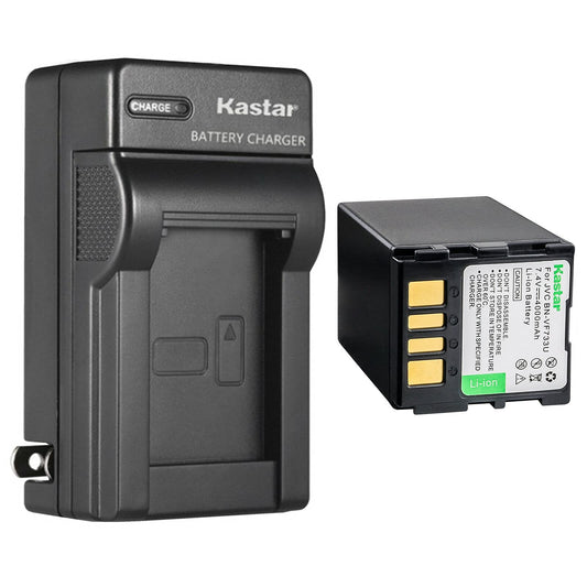 Kastar 1-Pack Battery and AC Wall Charger Replacement for JVC GR-DF550U GR-DF550US GR-DF560 GR-DF565 GR-DF565EX GR-DF570 GR-DF570AC GR-DF570AG