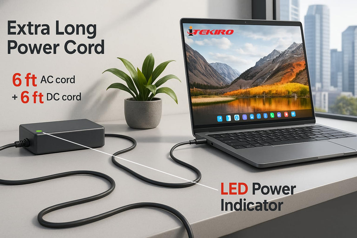 iTEKIRO AC Adapter for MSI Sword 15 A11UD A11UD-001 A11UD-001US A11UD-1248, Sword 17 A11UD A11UD-428 A11UD-642, Thin GF63 12HW-001, WF66 11UI