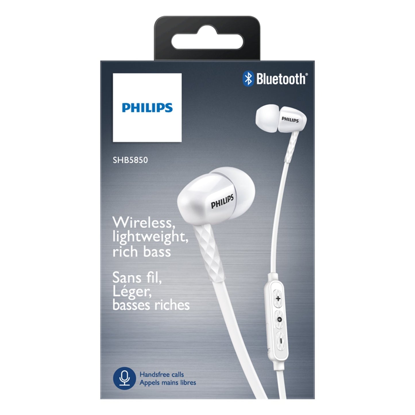 Philips SHB5850WT/27 Wireless Bluetooth Headphones, White