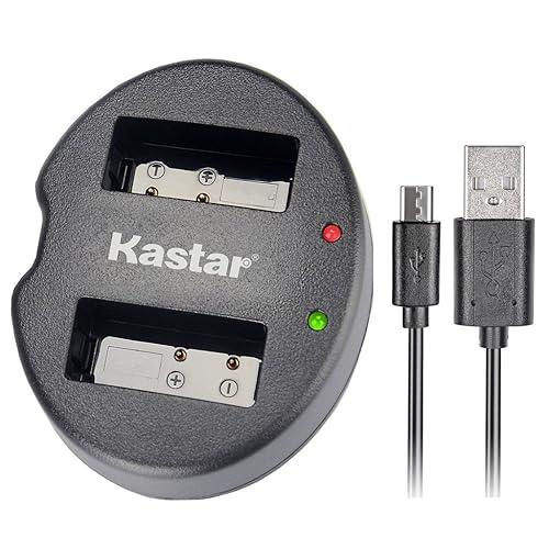 Kastar Dual USB Charger for LP-E10, LC-E10 and EOS 1100D, EOS 1200D, EOS Rebel T3, EOS Rebel T5, EOS Kiss X50, EOS Kiss X70 DSLR Camera & Canon LPE10
