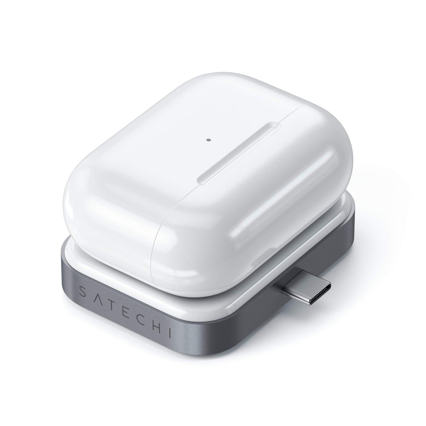 Satechi USB-C Wireless Charging Dock - Compatible with Apple AirPods Pro & AirPods 3/2/ 1 with Wireless Charging Case (Not Included)