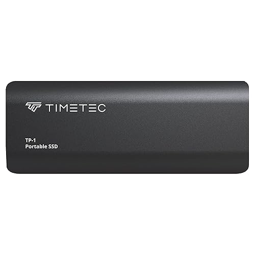 Timetec 1TB Portable External SSD USB3.2 Gen2 Type C Up to 550MB/s Ultra-Light Aluminum Mini External Solid State Drive with USB C to A Cable/USB A