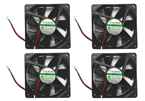 Sunon 70x70x15mm KDE1207PHV3 2Pin/2Wire 12v Low Speed Fan (4 Pack)