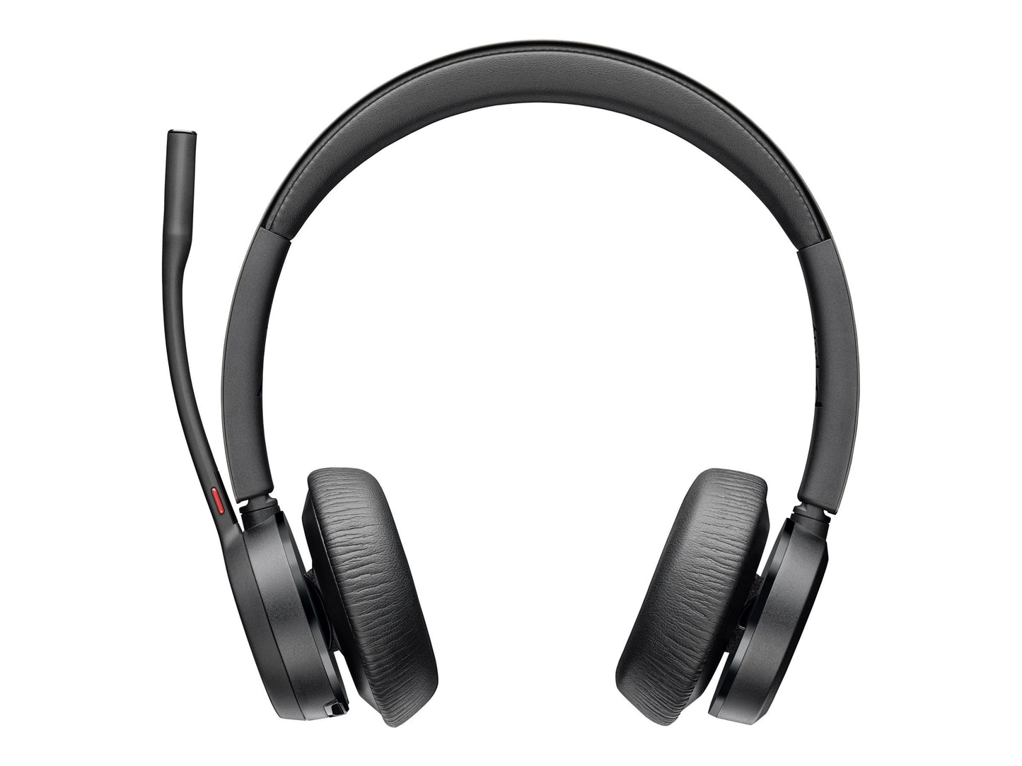 Poly - Voyager 4320 UC Wireless Headset + Charge Stand (Plantronics) - Headphones with Boom Mic - Connect to PC/Mac via USB-A Bluetooth Adapter, Cell…