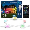 Lepro EE1 AI Permanent Outdoor Lights with Dual-Output, 50ft 30 LED RGB+IC Smart Outside Light for House Christmas Decor,Alexa Google Enabled 2.4 GHz