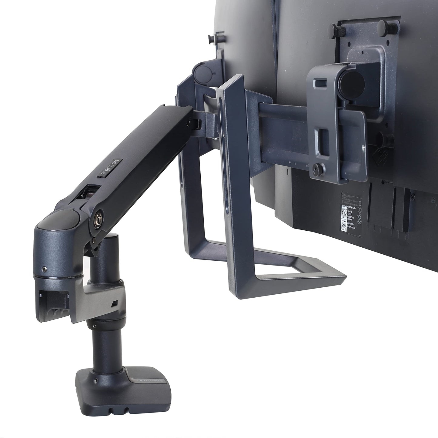 Ergotron - LX Dual Direct Handle Kit - Add-on for LX Dual Direct Monitor Arms - Matte Black