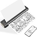 Rongta Portable Printer, Bluetooth Inkless Thermal Printer Wireless for Travel, Compatible with Android iOS Phone & Laptop, Supports 8.5" X 11" US