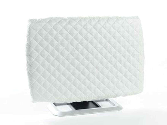 Covermates Quilted Monitor Cover for Computer Screens - Padded Dust Cover for Desktop Monitor, Washable Diamond Polyester Screen Protector