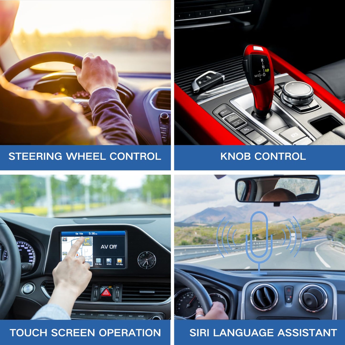 Wireless Carplay Adapter, 4 in 1 Wireless Android Auto Adapter Compatible with Netflix/YouTube Convert Wired to Wireless CarPlay Dongle for Cars, Plug
