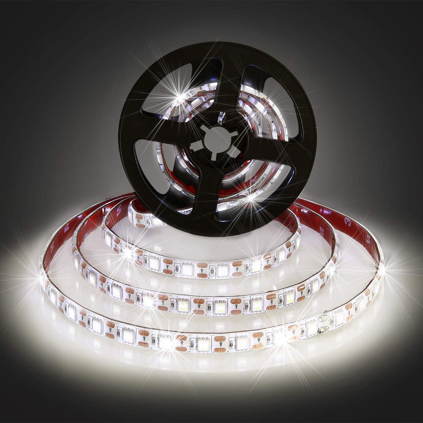 Geekeep White Led Strip Lights Battery Powered, Cordless Light Strip, Waterproof Led Light Strips Battery Powered, Wireless Battery Operated Strip