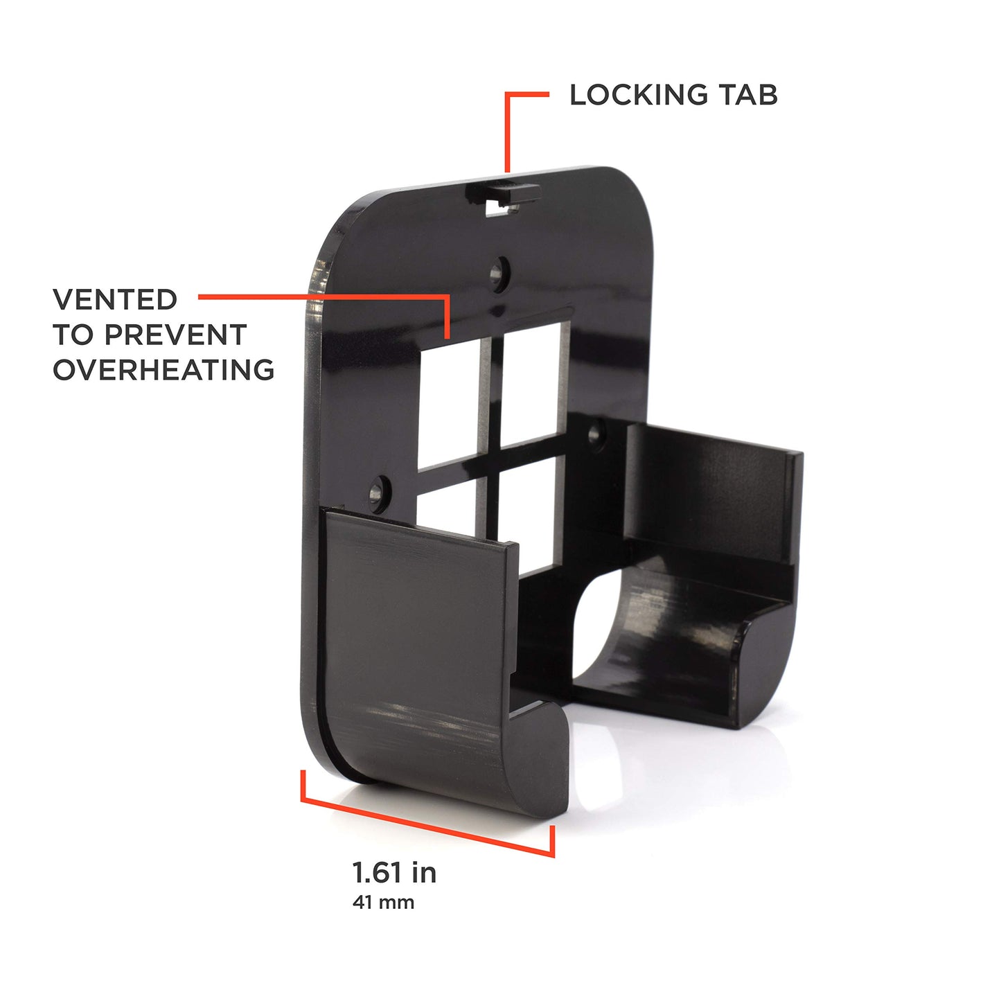 THE CIMPLE CO ATV 4K Mount Kit - Wall Mount Compatible with Apple TV 4 and 4K - Behind-TV Streaming Holder for 4th Generation Media Players - Includes