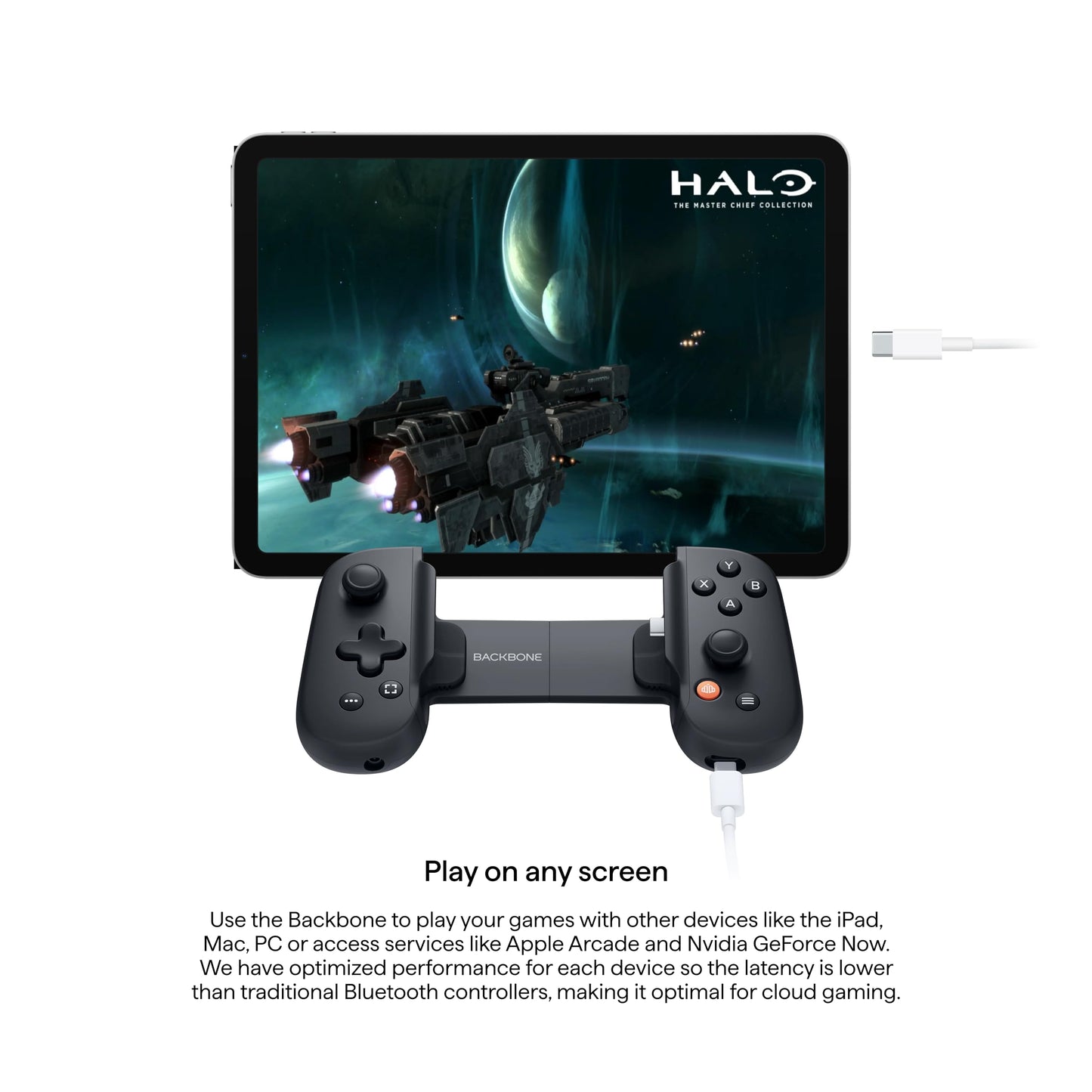 BACKBONE One Mobile Gaming Controller, USB-C Phone Controller for Android & iPhone 15/16/17 Series, 2nd Gen, Play Xbox, PlayStation, Fortnite, Call