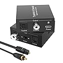 Optical to Coaxial, Coax to Optical Digital Audio Converter, Bi-Directional Digital Audio Converter Splitter Adapter, Plug and Play