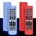 Alquar 2Pack Silicone Case for LG AKB75095307 AKB75375604 AKB74915305 Smart TV Remote, Shockproof Anti-Lost Cover Holder Skin Sleeve Protector (Glow