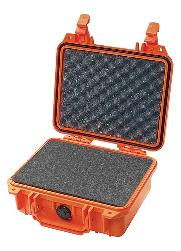 Pelican 1200 Case With Foam (Orange)