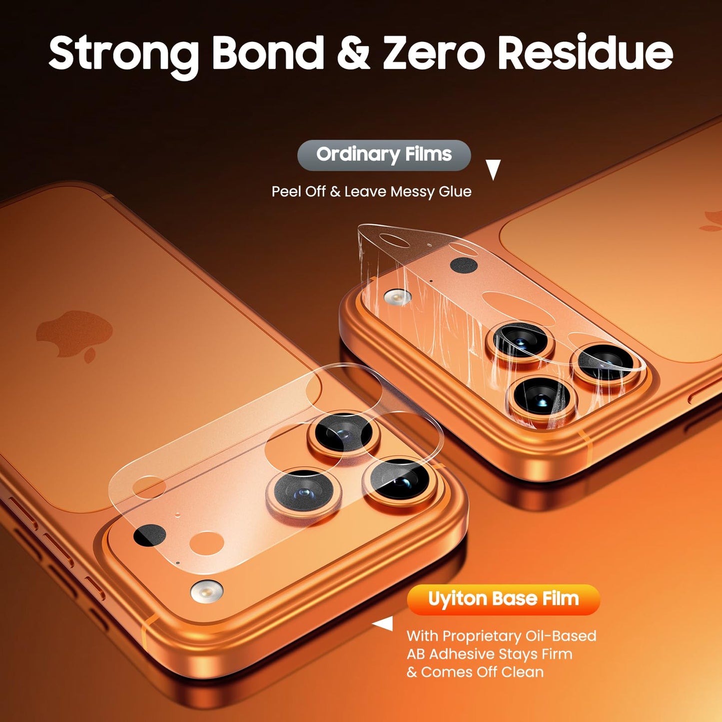 Uyiton 3 Pack for iPhone 17 Pro Camera Plateau Protector - Matte