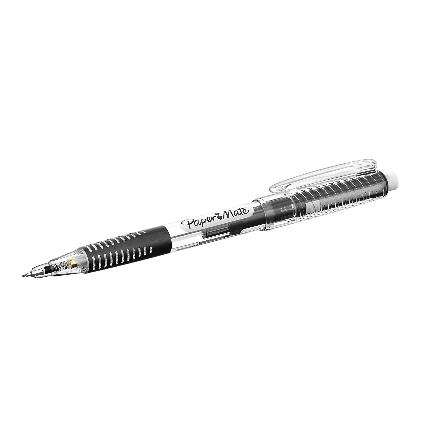 Paper Mate Clearpoint Mechanical Pencils, 0.5mm Break-Resistant HB #2 Lead, Eraser Refills, 2 Count