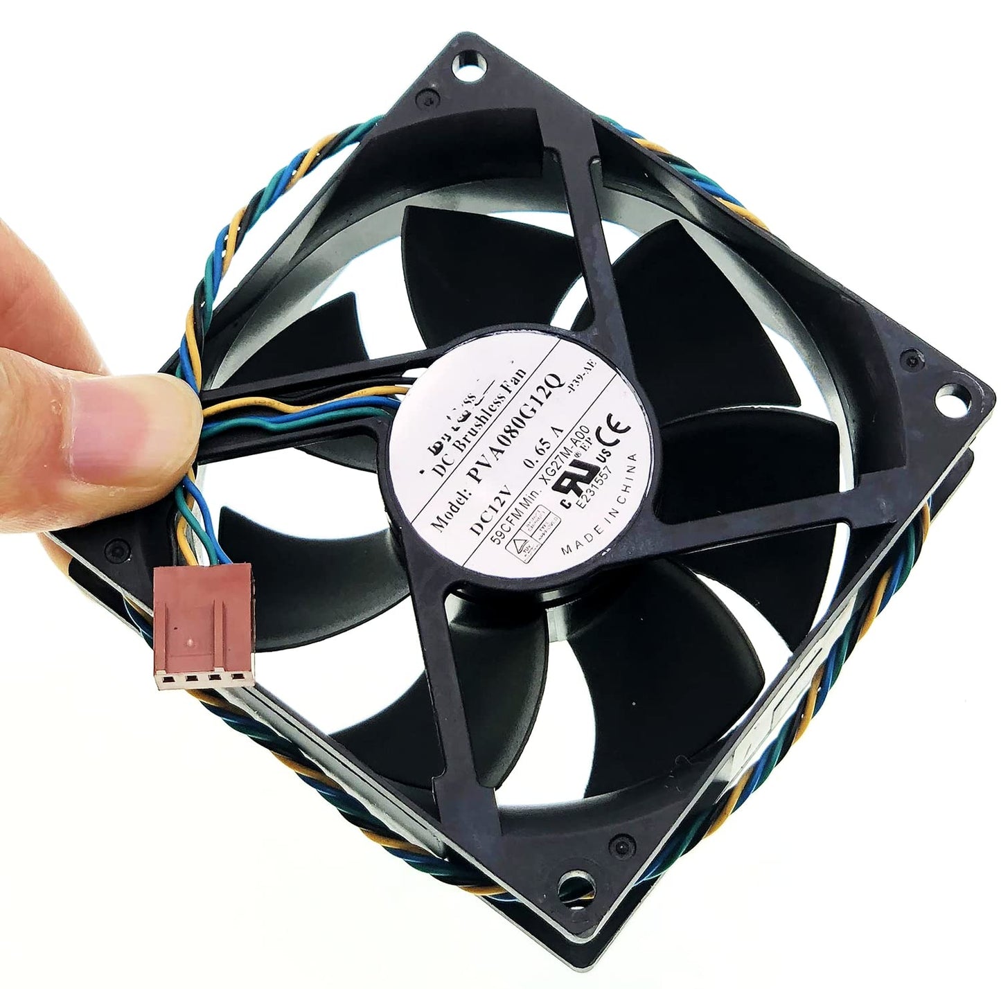 for PVA080G12Q Foxconn 80mm Fan12V 0.65A PWM Temperature Control Super air Volume Fan 4-Wire CPU Cooling Fan
