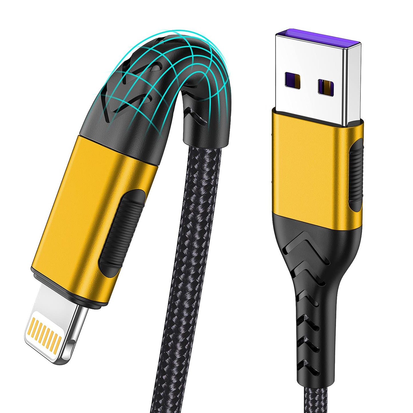 iPhone Charger, [Apple MFi Certified] 3Pack 6FT USB A Cable for Lightning Charger Cable, Fast iPhone Charging Cord Compatible with iPhone Xs…