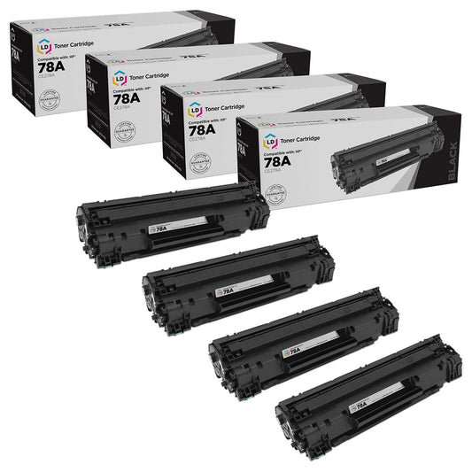 LD Products Compatible HP 78A CE278A Toner Cartridge Replacement for LaserJet Pro: M1536dnf, M1537dnf, M1538dnf, M1539dnf, P1566, P1606dn (Black