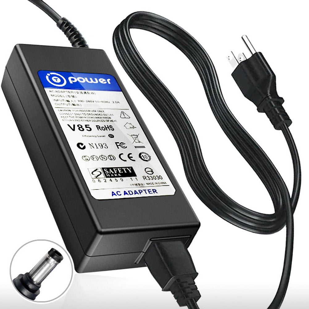 T POWER 19V 90w Charger for ViewSonic 22" 27" 28" 32" TD2230 VP2772 VX2858Sml VP2780-4K V1100 27" IPS 4K UHD Monitor HDMI, DisplayPort LCD Ac Dc…