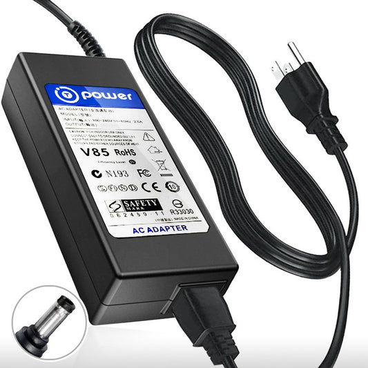 T POWER 19V 90w Charger for ViewSonic 22" 27" 28" 32" TD2230 VP2772 VX2858Sml VP2780-4K V1100 27" IPS 4K UHD Monitor HDMI, DisplayPort LCD Ac Dc…
