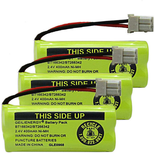 GEILIENERGY NiMH 2.4V 400mAh Battery Compatible with BT-166342 BT-266342 BT-162342 BT-262342 BT183342 BT-183342 Sanik 2SN-AAA40H-S-X2 CS6719-2