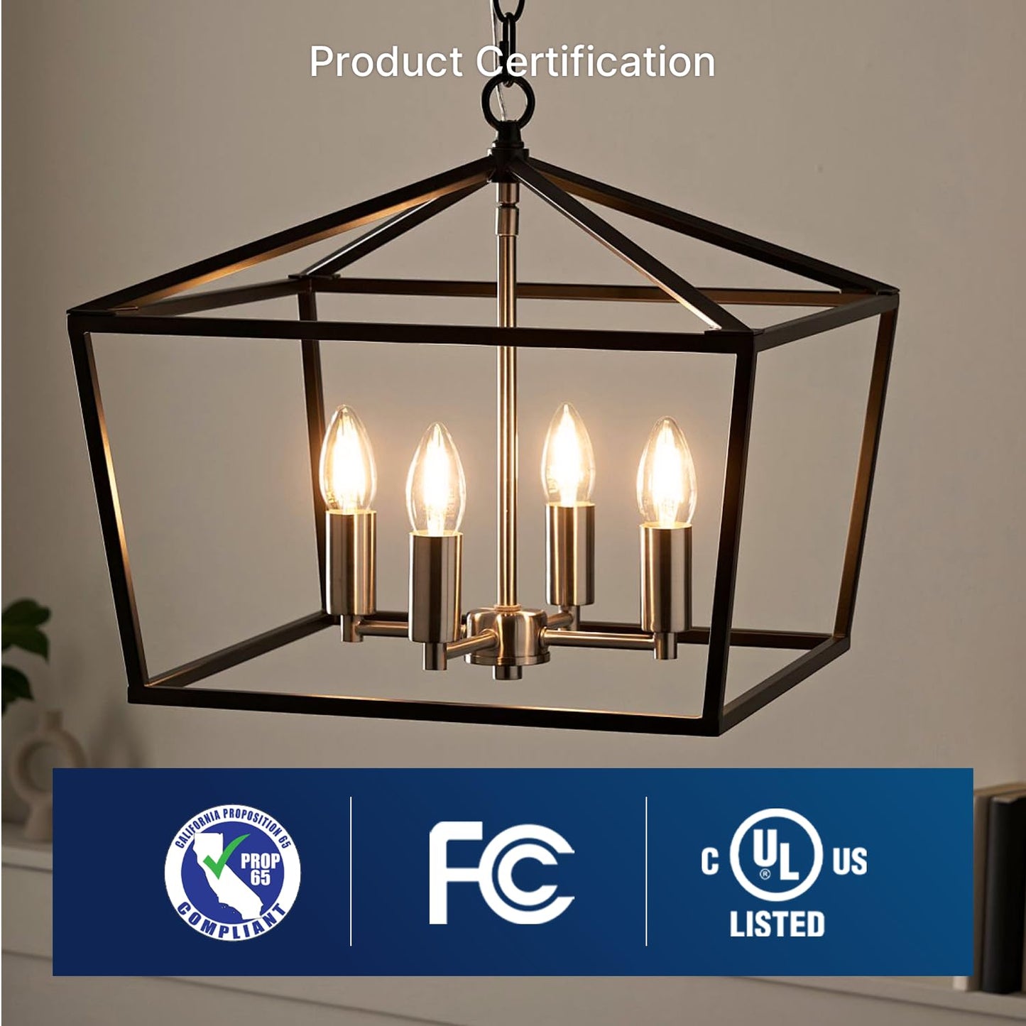 FLSNT 60W Equivalent LED Chandelier Light Bulbs, Dimmable, E12 Base, Clear B11 LED Filament Candelabra Bulbs, 2700K Soft White, 6 Pack