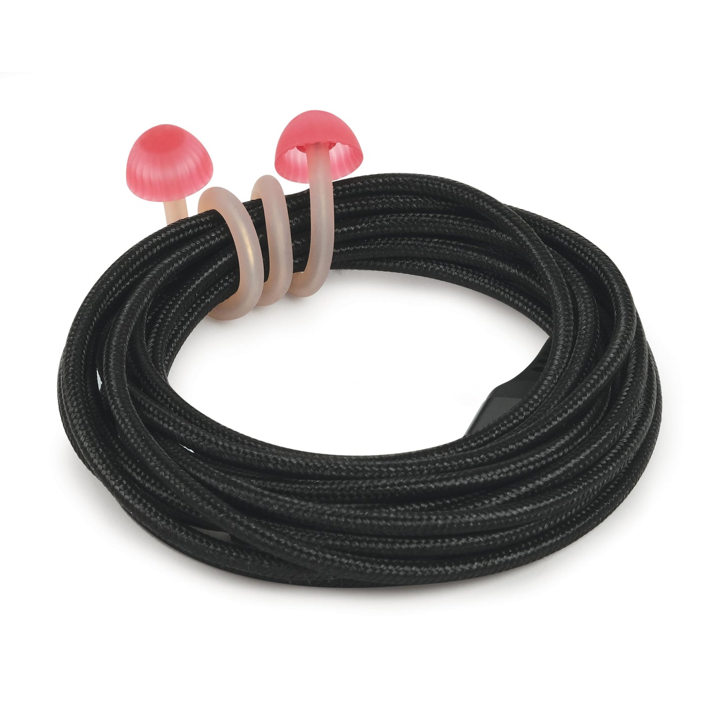 Genuine Fred TRIP WIRES, Mushroom Cable Ties, Set of 2, 4" long, Easily bends for holding and bundling, Multipurpose cord organizer for school, home