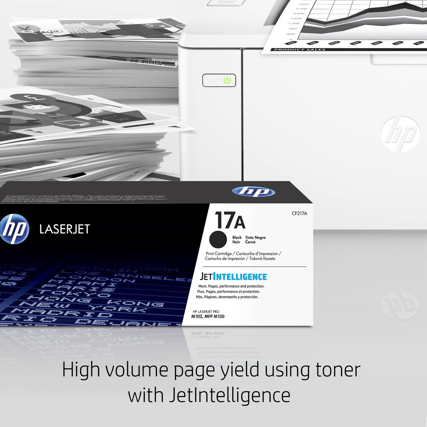 HP LaserJet Pro M102w Wireless Laser Printer, Works with Alexa (G3Q35A). Replaces P1102 Laser Printer, White