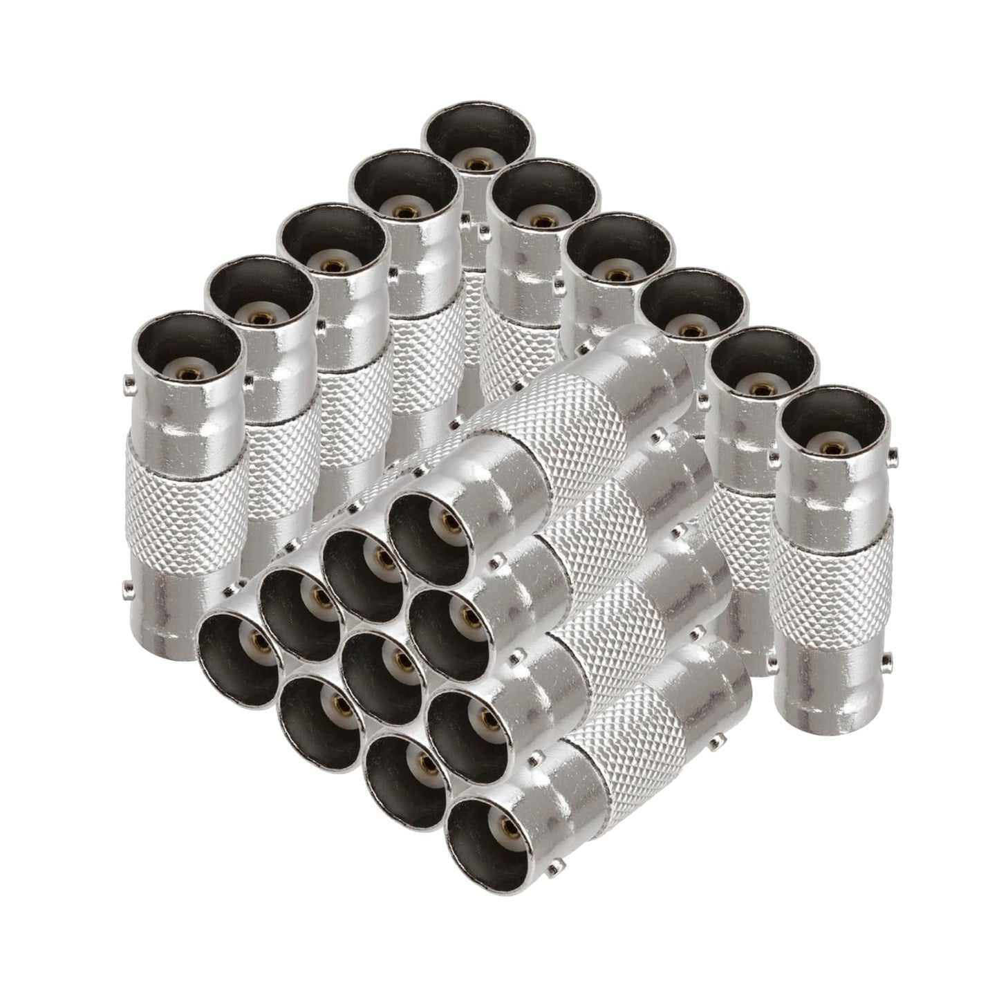 Cmple - BNC Female to Female Coupler Barrel Bayonet Connector Jack to Jack Adapter for RG59 RG6 RG11 Coaxial Cables, CCTV, Security Cameras, GPS