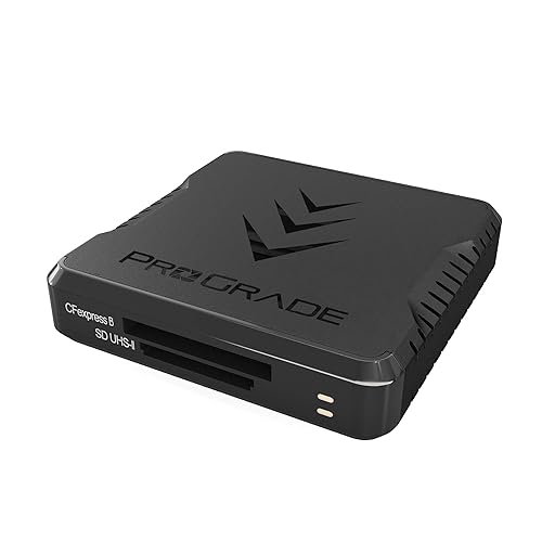 CFexpress Type B and SD UHS-II Dual-Slot Memory Card Reader by ProGrade Digital | USB 3.2 Gen 2 for Professional Filmmakers, Photographers & Content