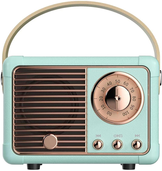 Baolira Retro Bluetooth Speaker, Wireless Portable Speaker with Crystal Clear Stereo Sound and Rich Bass, Vintage Decor, Retro Decor, Gifts for Teen