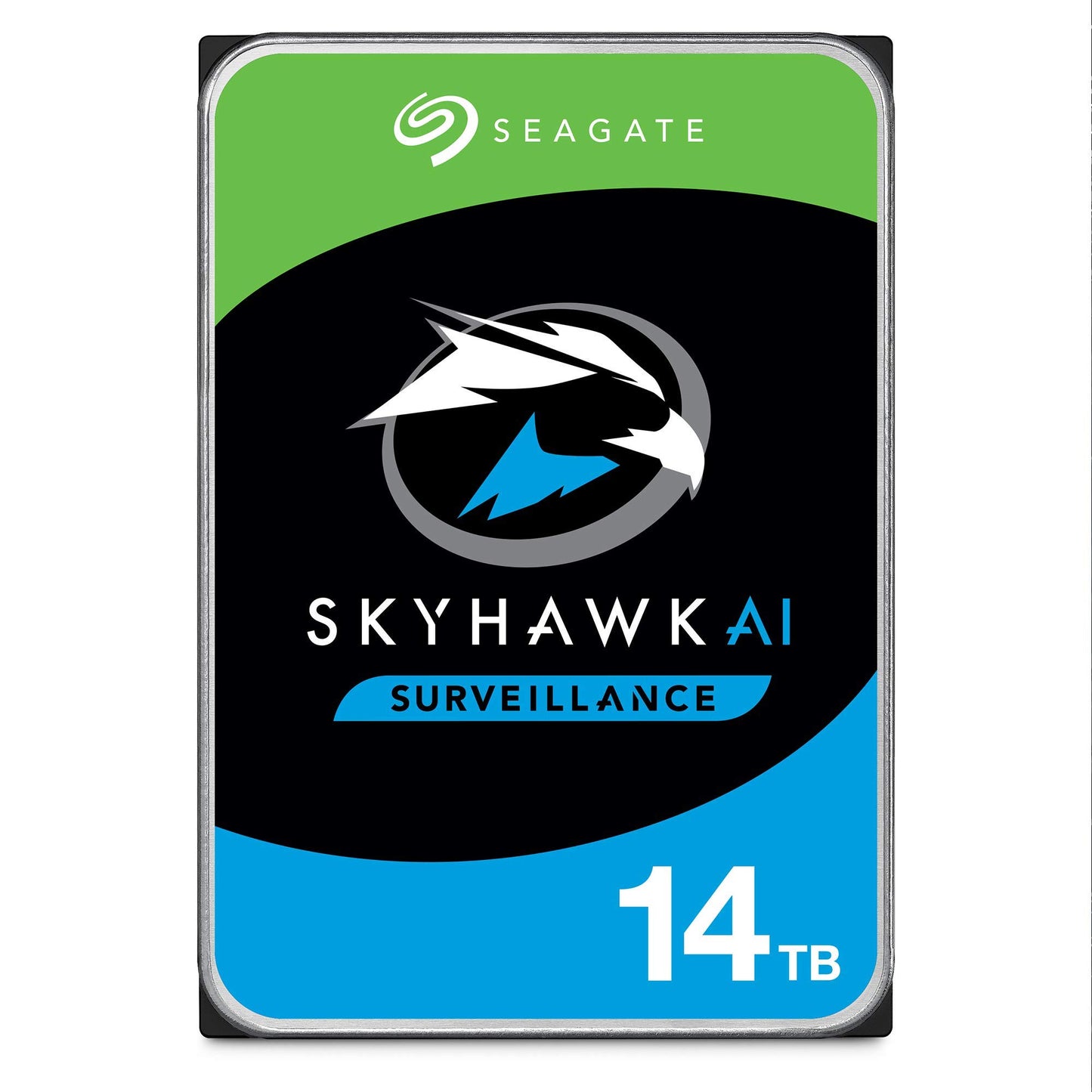Seagate Skyhawk AI 14TB Surveillance Internal Hard Drive HDD-3.5 Inch SATA 6Gb/s 256MB Cache for DVR NVR Security Camera System with Drive Health