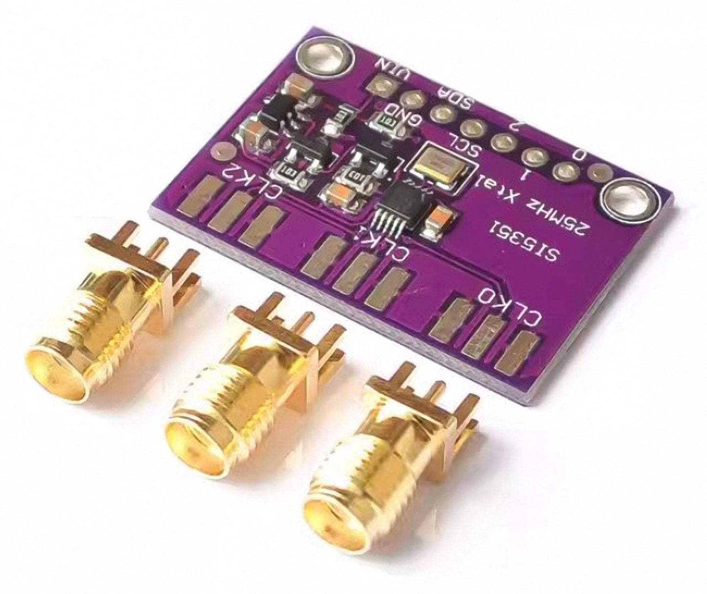 PAMEENCOS 2pcs CJMCU-5351 Si5351A Si5351 I2C 8KHz to 160MHz 3-5VDC High Frequency Signal Generator Breakout Board Square Wave Frequency Generator