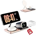 3 in 1 Charging Station for Apple Devices: Mag-Safe Charger Stand Fast Charging, Wireless Charger for iPhone 17 Air 16 15 14 13 12 Series, Apple Watch