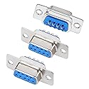 uxcell 3-Pack 2 Row 9 Pin D-Sub Connector DB9 Female D-Sub Connector VGA Adapter for PC Computer Data Transfer