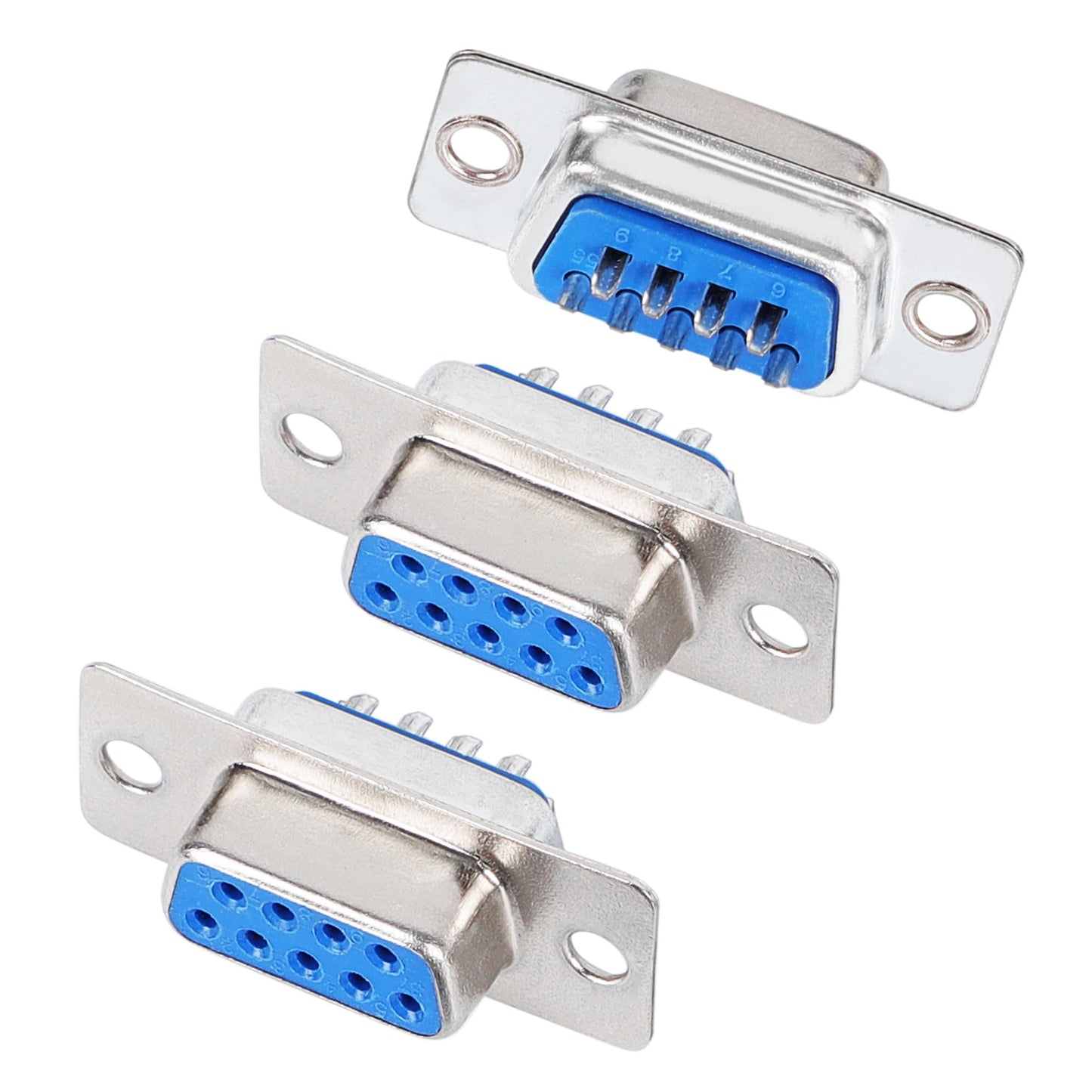 uxcell 3-Pack 2 Row 9 Pin D-Sub Connector DB9 Female D-Sub Connector VGA Adapter for PC Computer Data Transfer