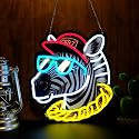 Zebra Neon Sign Night light for Bar Club Bedroom Hotel Pub Cafe Wedding Birthday Party Gifts