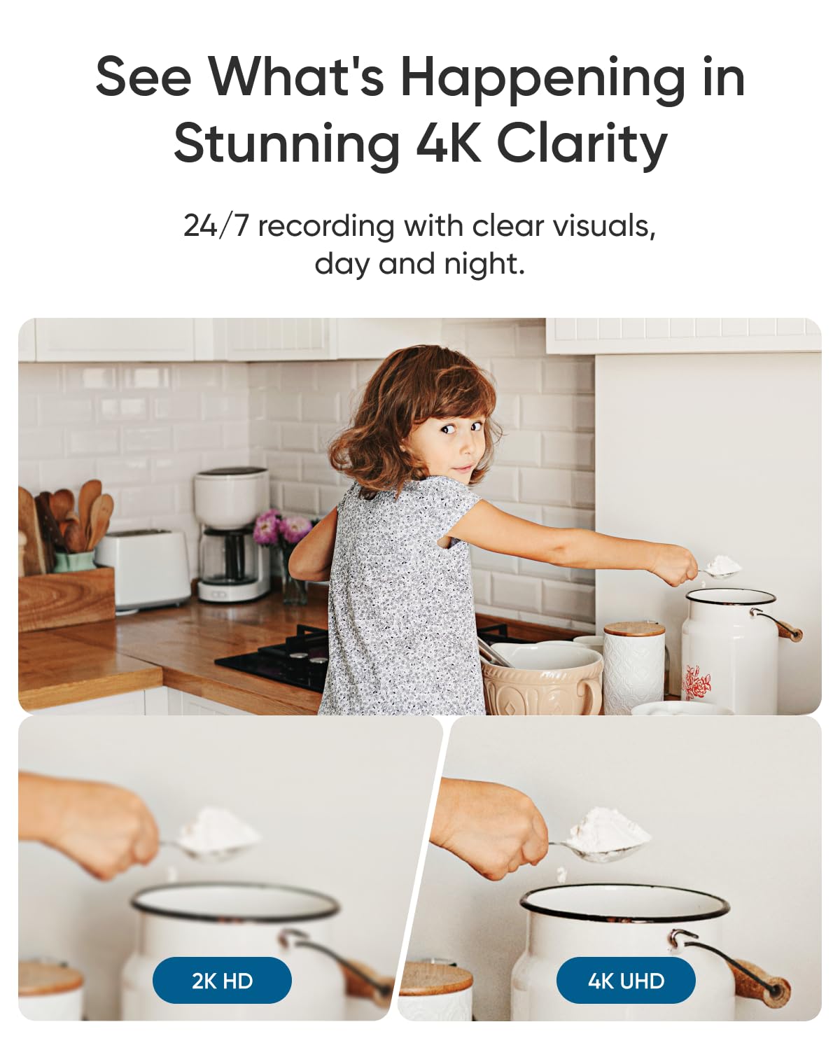 eufy Indoor Cam E30, Latest Generation, 4K UHD Security Camera, Pet/Dog/Baby Camera with Phone app, Color Night Vision, Human/Pet Auto Tracking, 360