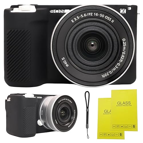 SZHSYJY Camera Case for Sony ZV-E10 II/ZV-E10M2 Digital Camera,ZV-E10 II Soft Silicone Protective Bag,Anti-Scratch Slim Fit Soft Sleeve with ZV-E10 II