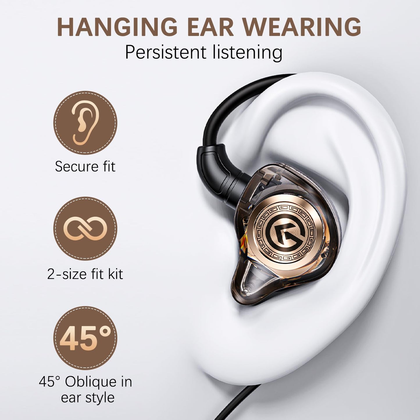 Bodykoo Gaming Earbuds with Microphone, 3.5mm & Type-C Dual Version, 10mm Driver for Immersive Sound, in-Line Control & HD Mic, Noise Isolating Fit…