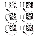 AITIAO 6Pcs 3007 Cooling Fan for Raspberry Pi 4 Fan 30x30x7mm Pi Brushless Cooling Fan 3.3V 5V DC Quiet Fan with Screw kit for Raspberry Pi 4, Pi 3