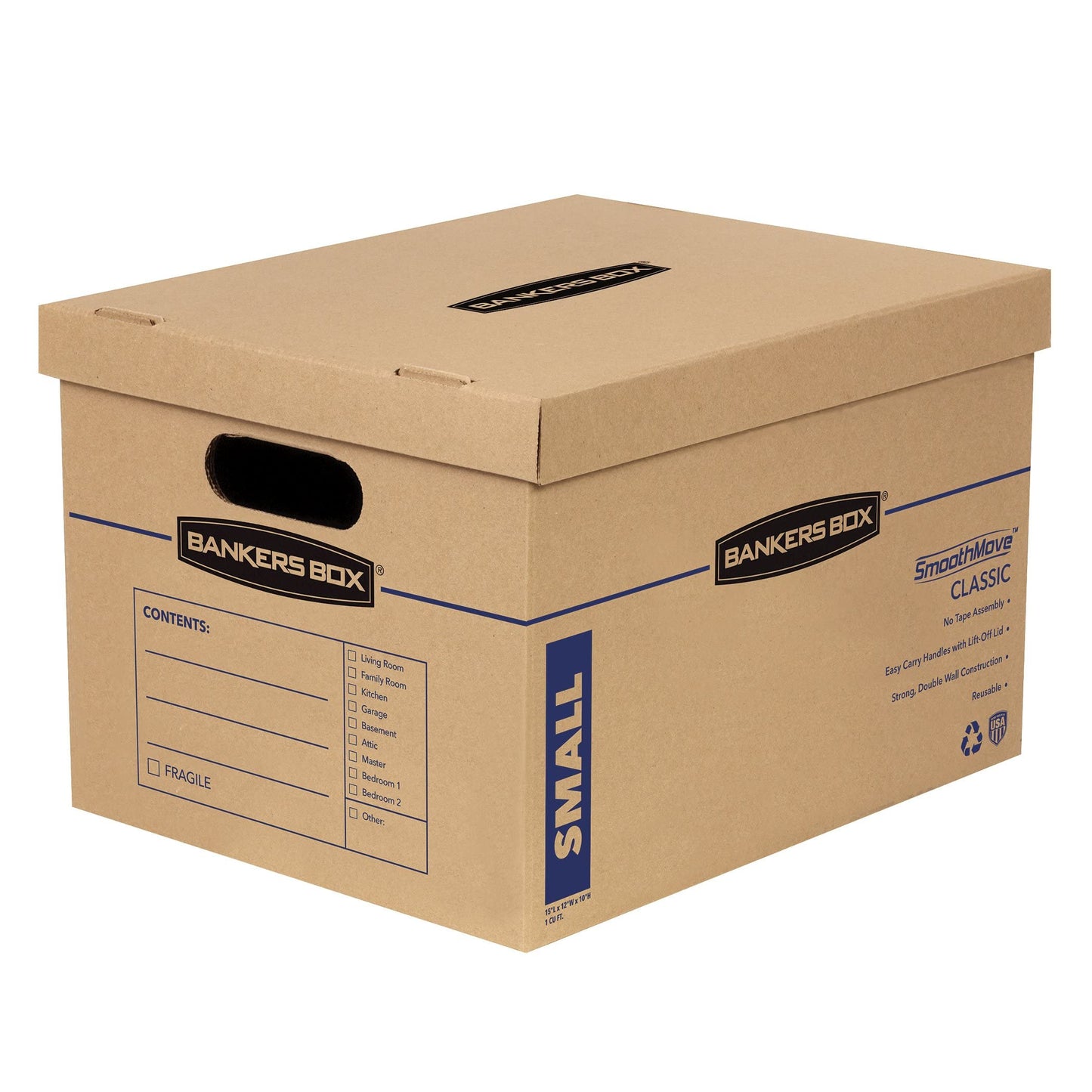 Bankers Box 10-Pack Medium Classic Moving Boxes with Reinforced Handles