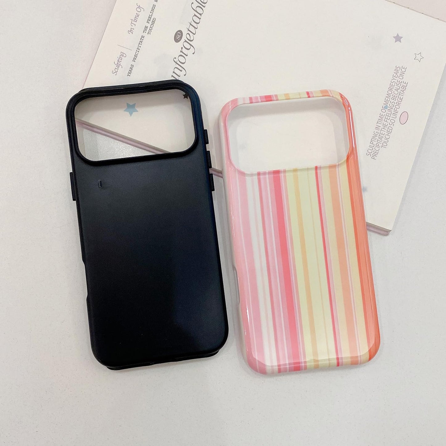 XYUQZQ Colorful Striped Pattern Phone Case,for iPhone 17 Pro Max