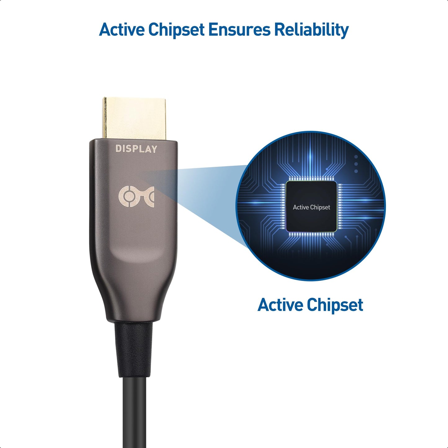 Cable Matters Unidirectional CL2 Rated (in-Wall Installation) Active 8K @60Hz Fiber Optic HDMI Cable 49.2 ft / 15m - Support 4K@120Hz HDR - Compatible