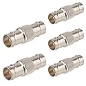 MOOKEERF 5PCS SDI Connector BNC Adapter 75 Ohm BNC Female to Female Barrel Connector for HD-SDI/3G-SDI/4K/8K SDI Video Camera Cable