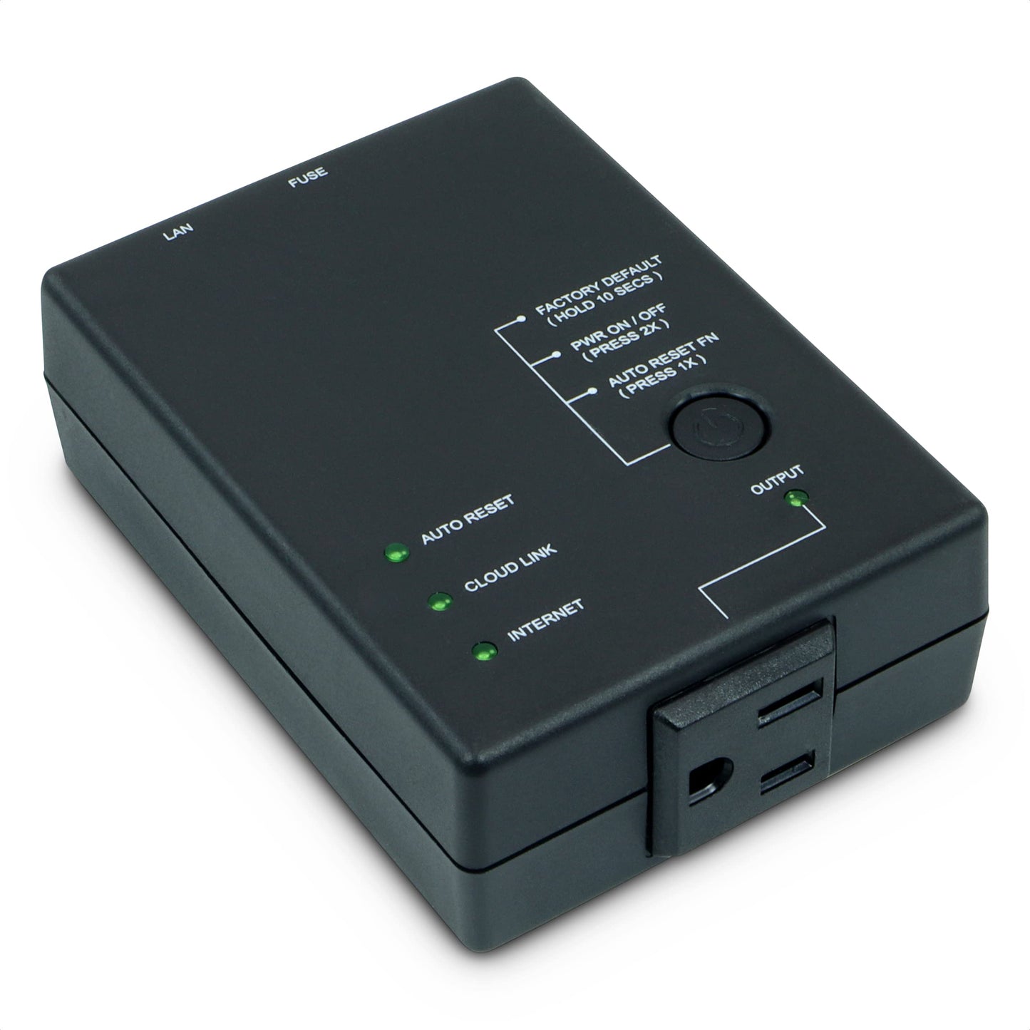 ezOutlet5 - Internet Enabled IP & Wi-Fi Remote Power Switch with Automatic Reboot - iOS | Android | Cloud | Web Controllable - Single AC Power Outlet