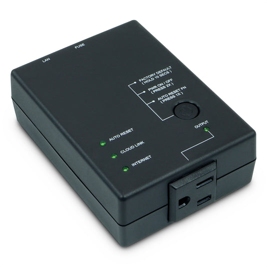 ezOutlet5 - Internet Enabled IP & Wi-Fi Remote Power Switch with Automatic Reboot - iOS | Android | Cloud | Web Controllable - Single AC Power Outlet
